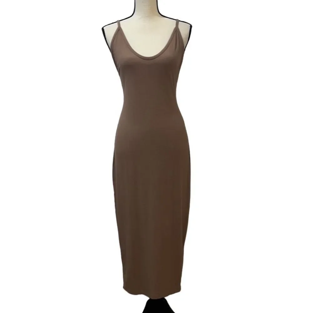 FTF Ribbed Knit Midi Dress & Cardigan Set - Picture 6 of 16